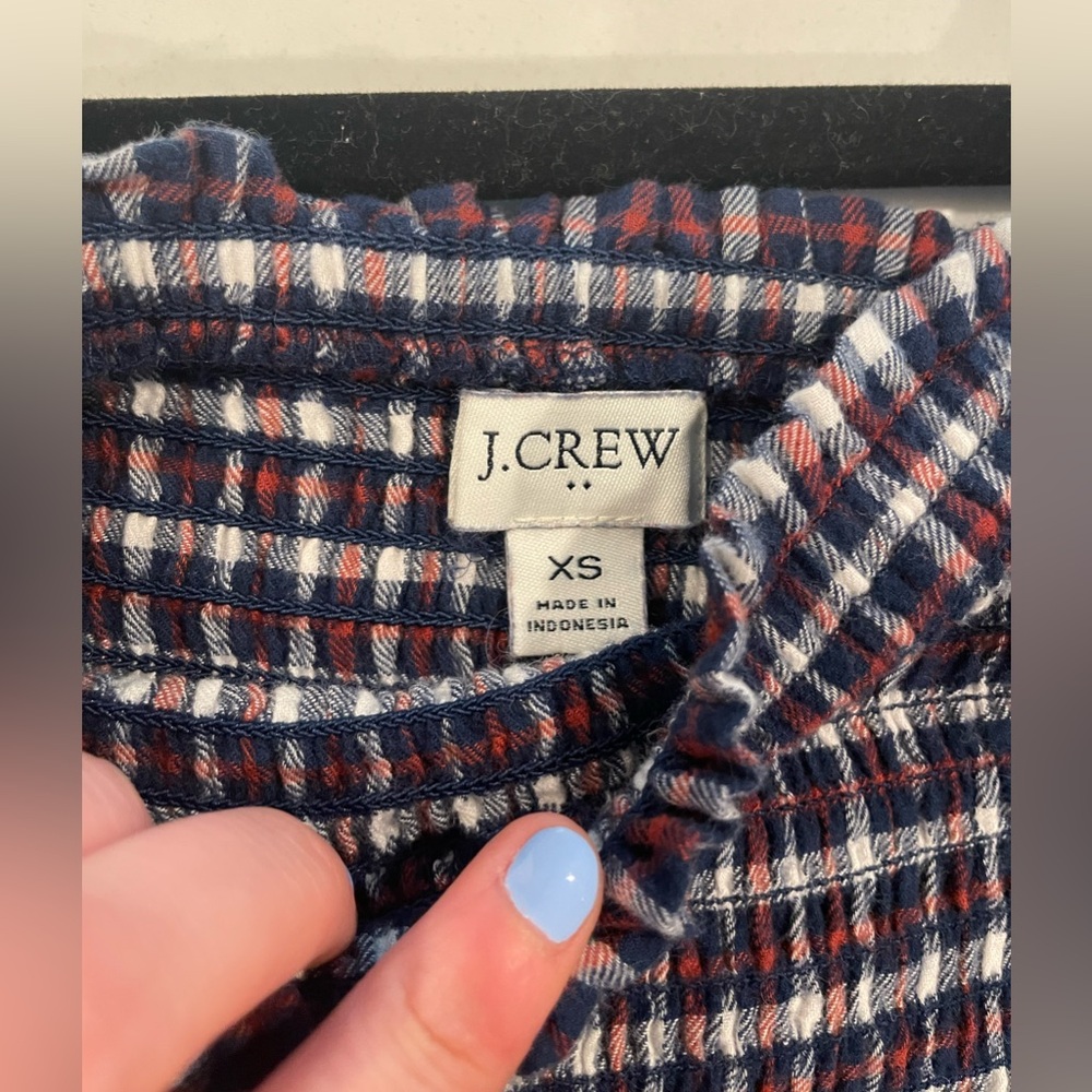 J. Crew - Smocked Dress - Size XS - Picture 5 of 7